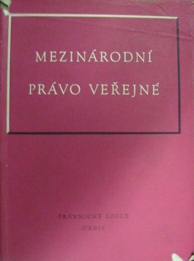 Mezinárodní právo veřejné :vysokošk. učebnice