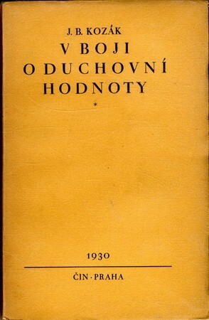 V boji o duchovní hodnoty