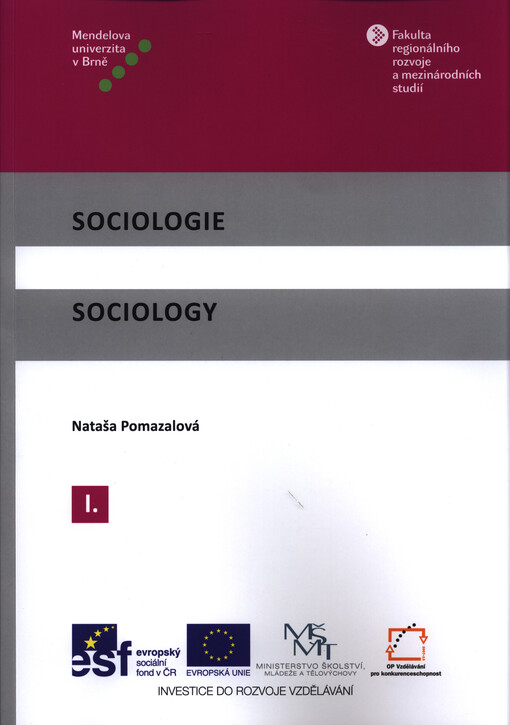 Sociologie =Sociology, 1. díl