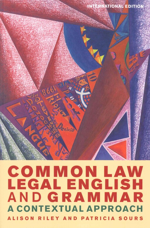 Common law legal English and grammar :a contextual approach