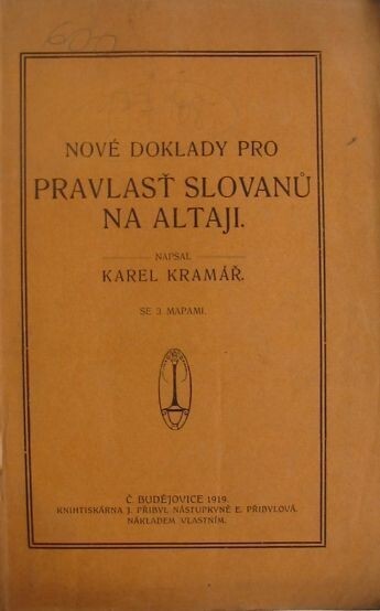 Nové doklady pro pravlast Slovanů na Altaji
