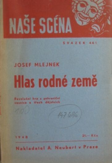 Hlas rodné země : revoluční hra z pohraniční vesnice o třech dějstvích