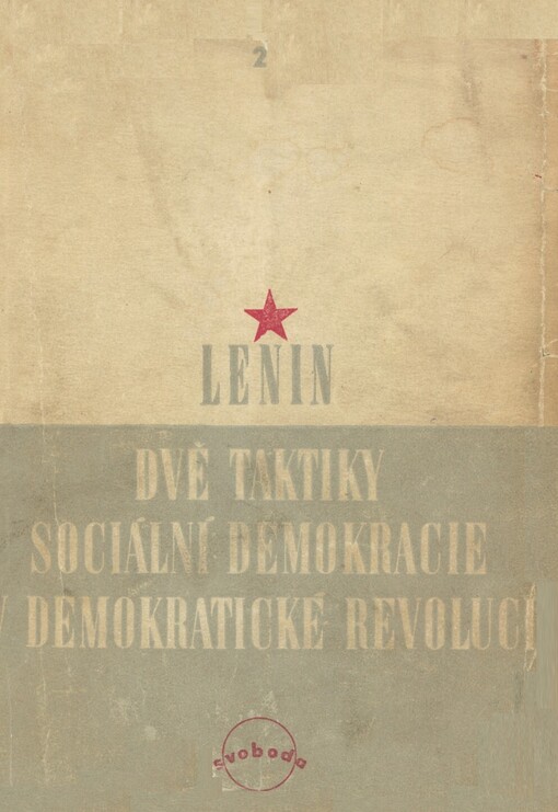 Dvě taktiky sociální demokracie v demokratické revoluci
