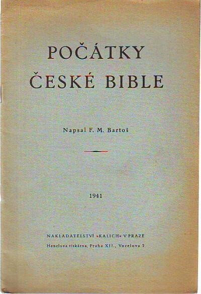 Počátky české bible
