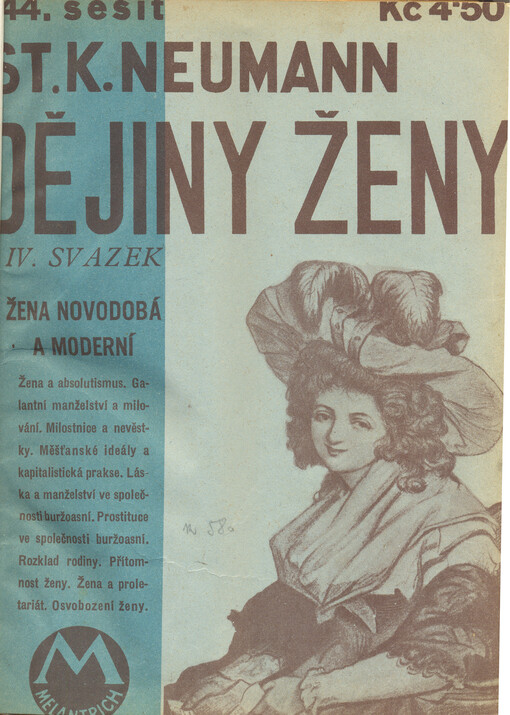 Dějiny ženy :populární kapitoly sociologické, etnologické a kulturně-historické.Sv. 4,Žena novodobá a moderní