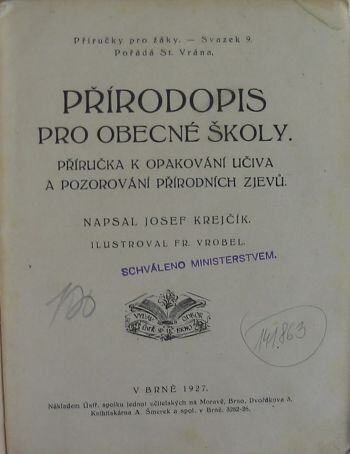 Přírodopis pro obecné školy :Příručka k opakování učiva a pozorování přírodních zjevů