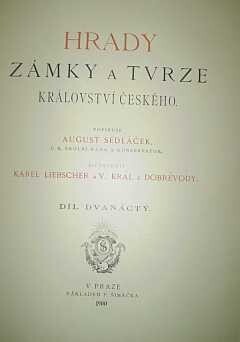 Hrady, zámky a tvrze království Českého. Díl dvanáctý, [Čáslavsko]