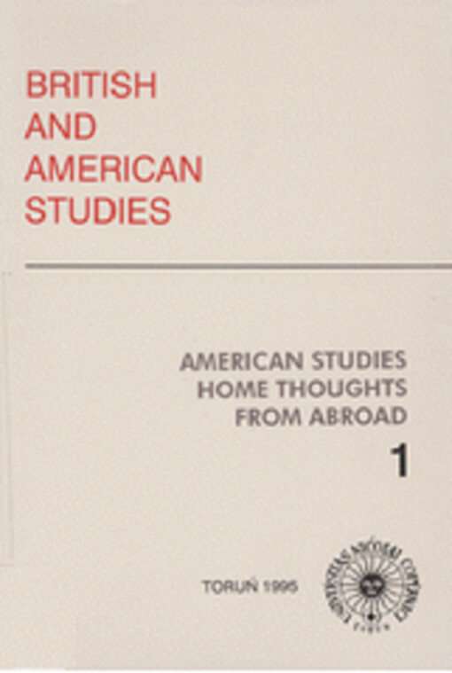 American studies : home thoughts from abroad   