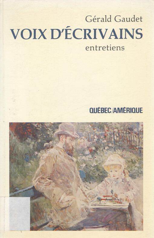 Voix d'écrivains : entretiens   