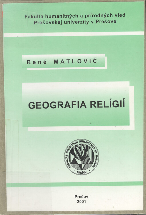 Geografia relígií : náčrt problematiky