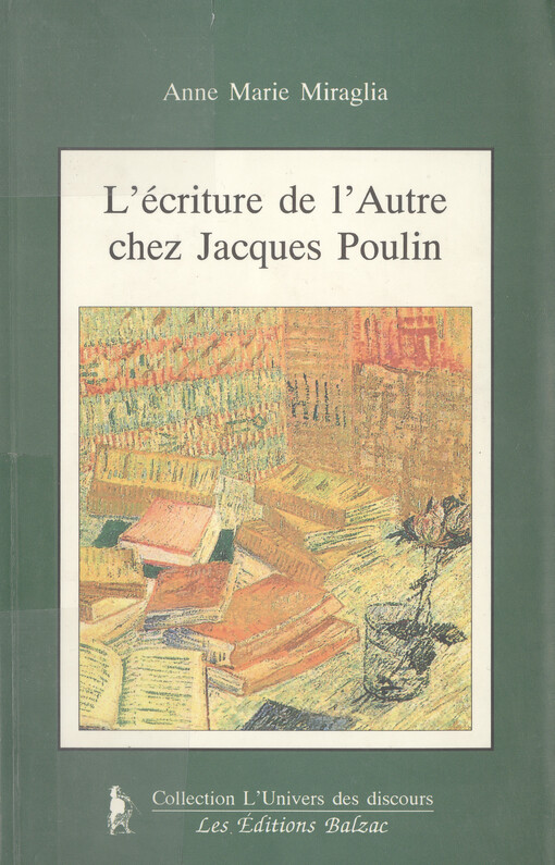 L'écriture de l'Autre chez Jacques Poulin    