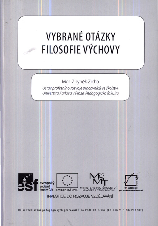 Vybrané otázky filosofie výchovy