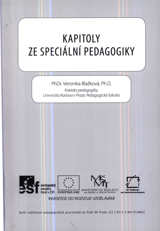Kapitoly ze speciální pedagogiky
