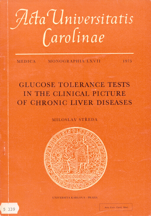 Glucose tolerance tests in the clinical picture of chronic liver diseases