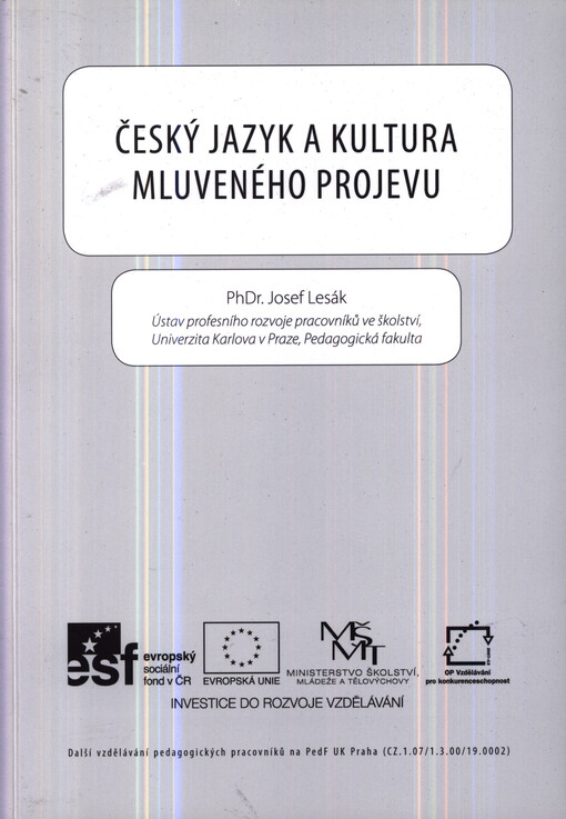 Český jazyk a kultura mluveného projevu