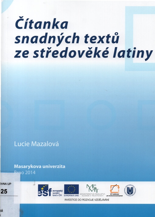 Čítanka snadných textů ze středověké latiny