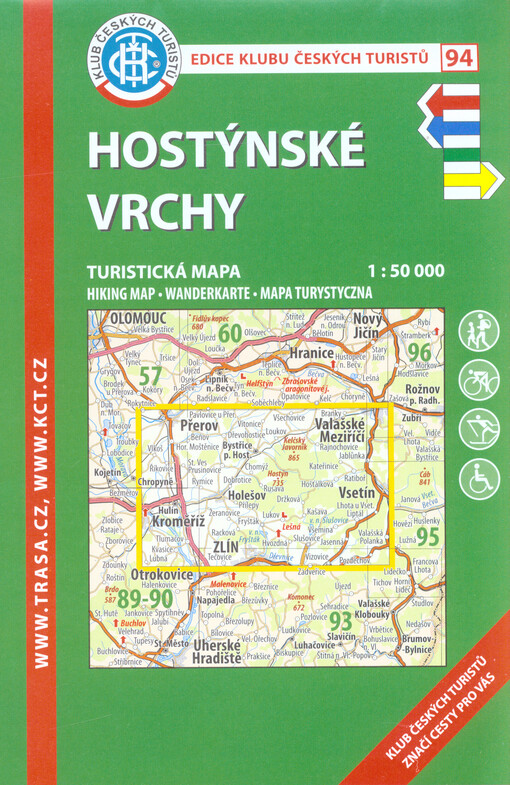 KČT 94 Hostýnské vrchy 1:50 000