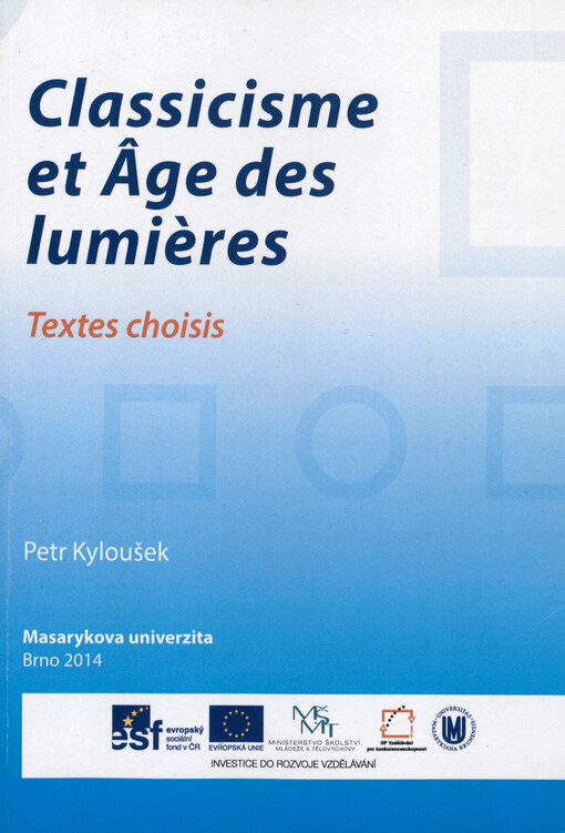Classicisme et Âge des lumières :textes choisis