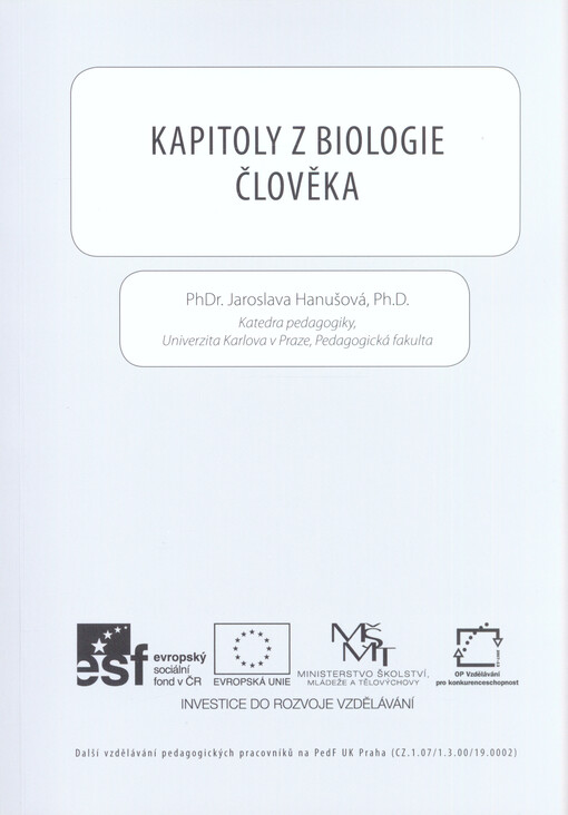 Kapitoly z biologie člověka