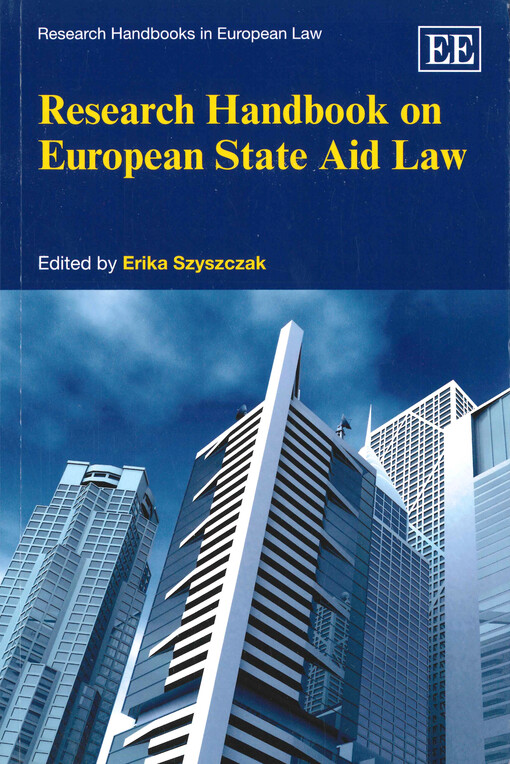 Research handbook on European state aid law