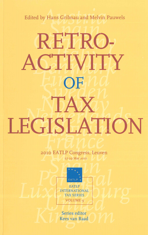 Retroactivity of tax legislation