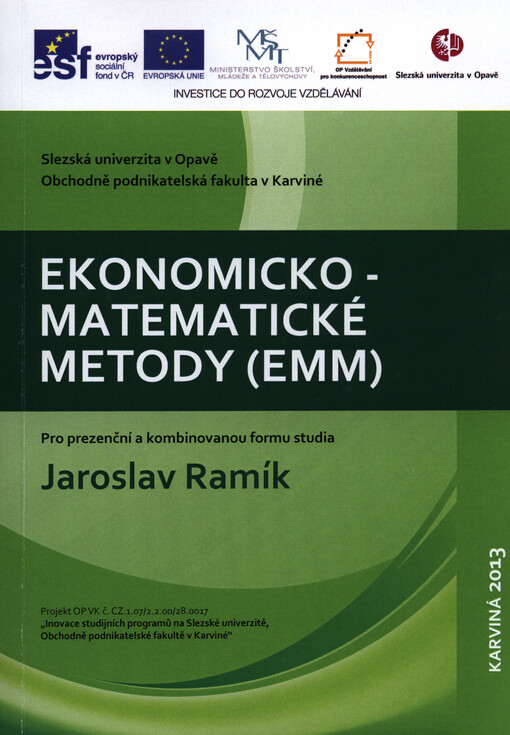 Ekonomicko-matematické metody (EMM)