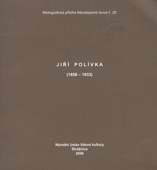 Jiří Polívka (1858-1933)