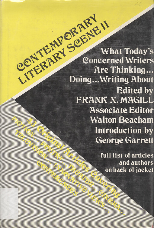 Contemporary literary scene 2    