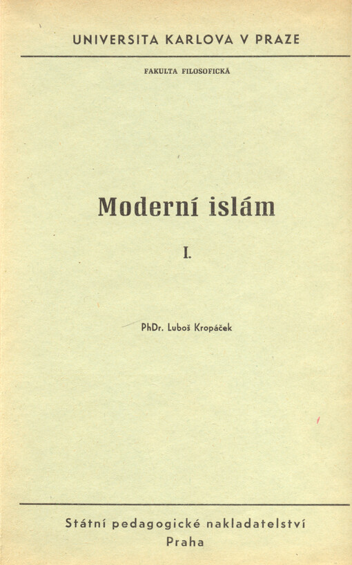 Moderní islám I.