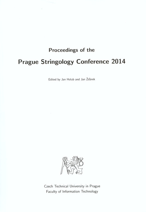 Proceedings of the Prague Stringology Conference ...