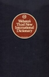 Webster's Third New International Dictionary