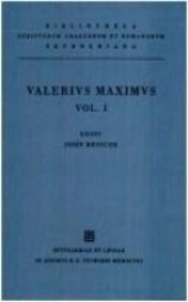 Valeri Maximi Facta et dicta memorabilia. Vol. I, Libri I-VI