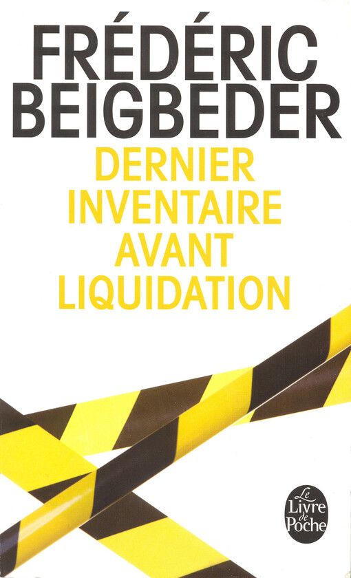 Dernier inventaire avant liquidation :essai