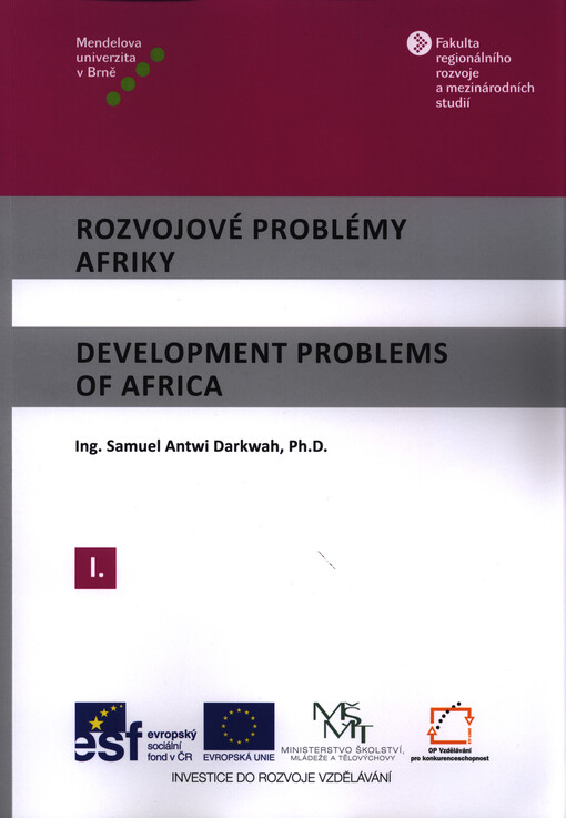 Rozvojové problémy Afriky =Development problems of Africa, 1. díl