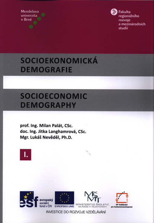 Socioekonomická demografie =Socioeconomic demography