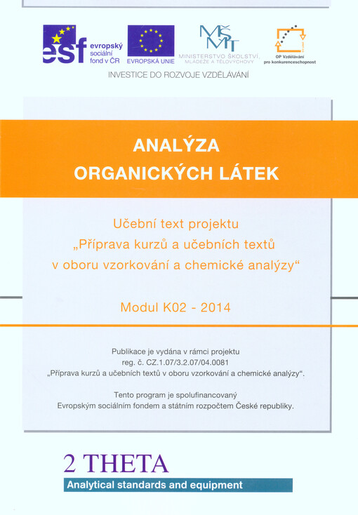 Analýza organických látek :učební text projektu 