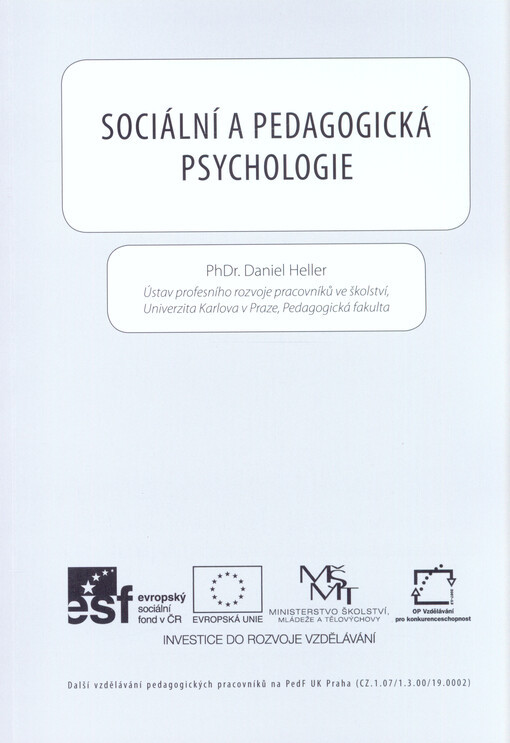 Sociální a pedagogická psychologie