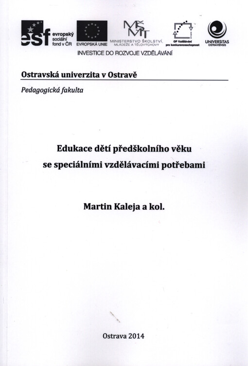 Edukace dětí předškolního věku se speciálními vzdělávacími potřebami