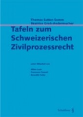 Tafeln zum Schweizerischen Zivilprozessrecht