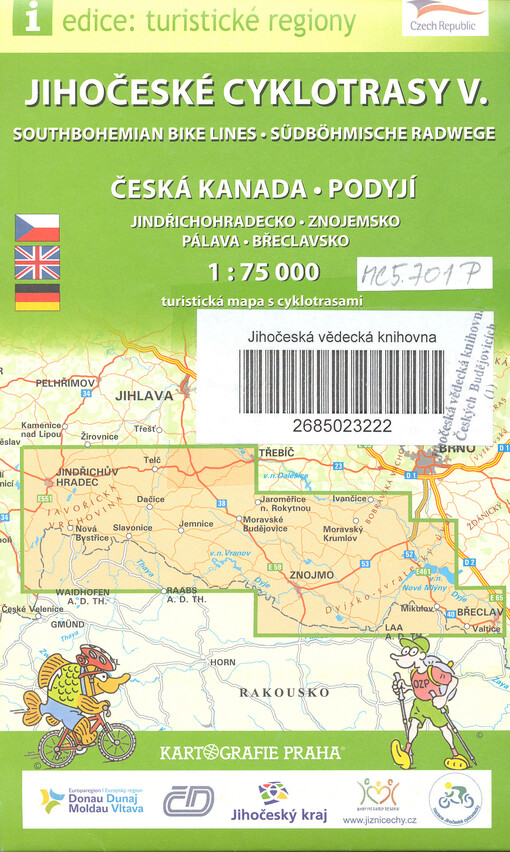 Jihočeské cyklotrasy V :cykloturistická mapa 75 000