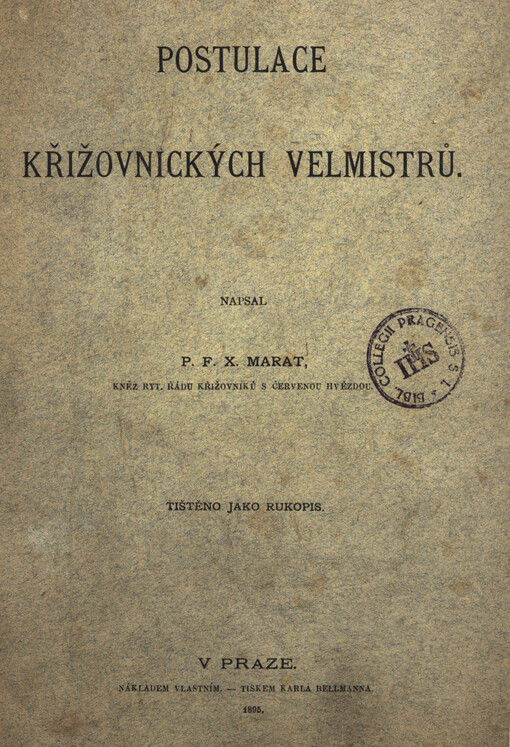 Postulace křižovnických velmistrů