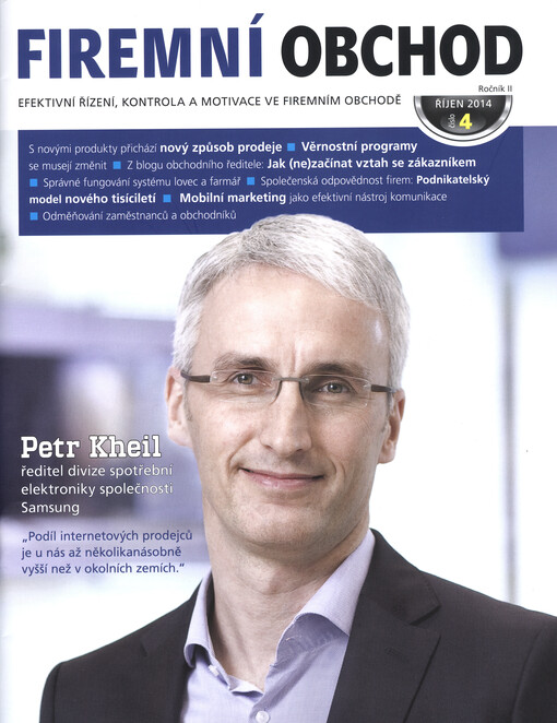 Firemní obchod :efektivní řízení, kontrola a motivace ve firemním obchodě