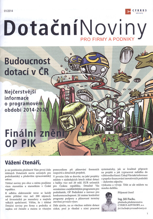 Dotační noviny pro firmy a podniky