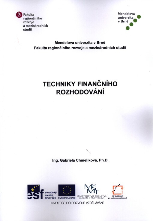 Techniky finančního rozhodování