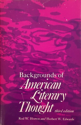 Backgrounds of American literary thought