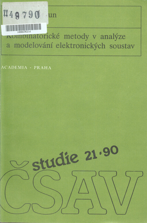 Kombinatorické metody v analýze a modelování elektronických soustav