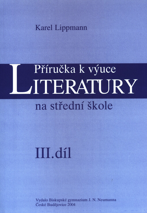 Příručka k výuce literatury na střední škole