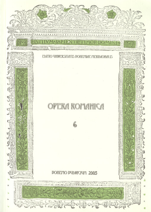 El retrato en la literatura : conferencia internacional = Le portrait en littérature : conférence internationale : Český Krumlov 2004