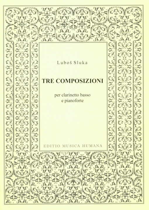 Tre composizioniper clarinetto basso in Bb e pianoforte (1987)