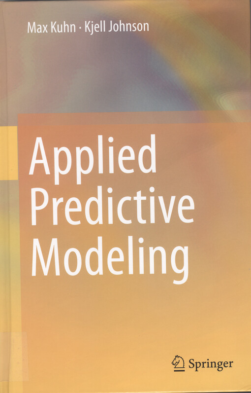 Applied predictive modeling